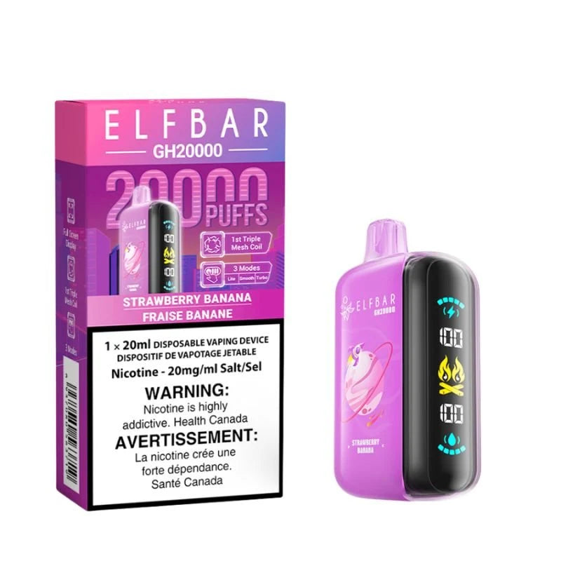 Elf Bar GH20K Disposable Vape – 20,000 Puffs – 20mL