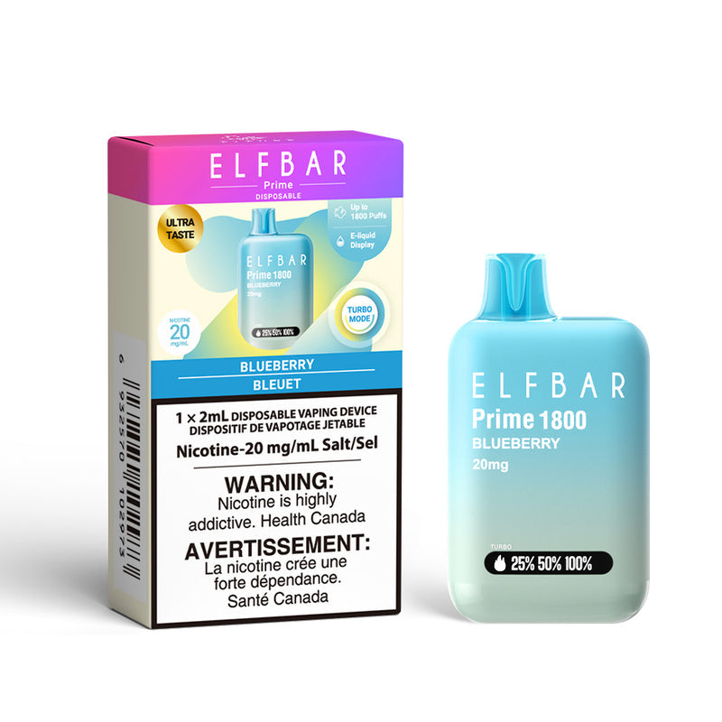 Elf Bar Prime 1800 Disposable Vape - 1800 Puffs - 2ml