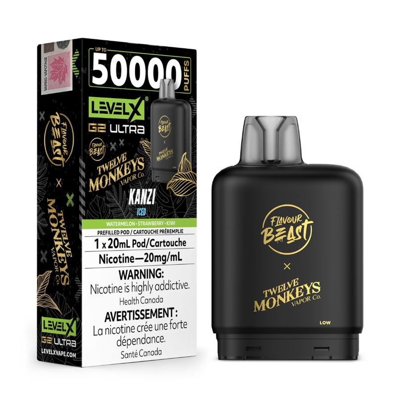 Flavour Beast Level X G2 Ultra Replacement Vape Pod - 50K- Puffs - 20mL