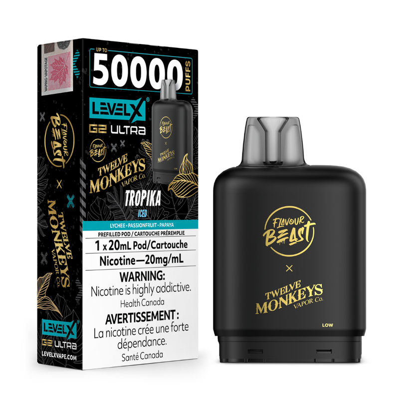 Flavour Beast Level X G2 Ultra Replacement Vape Pod - 50K- Puffs - 20mL