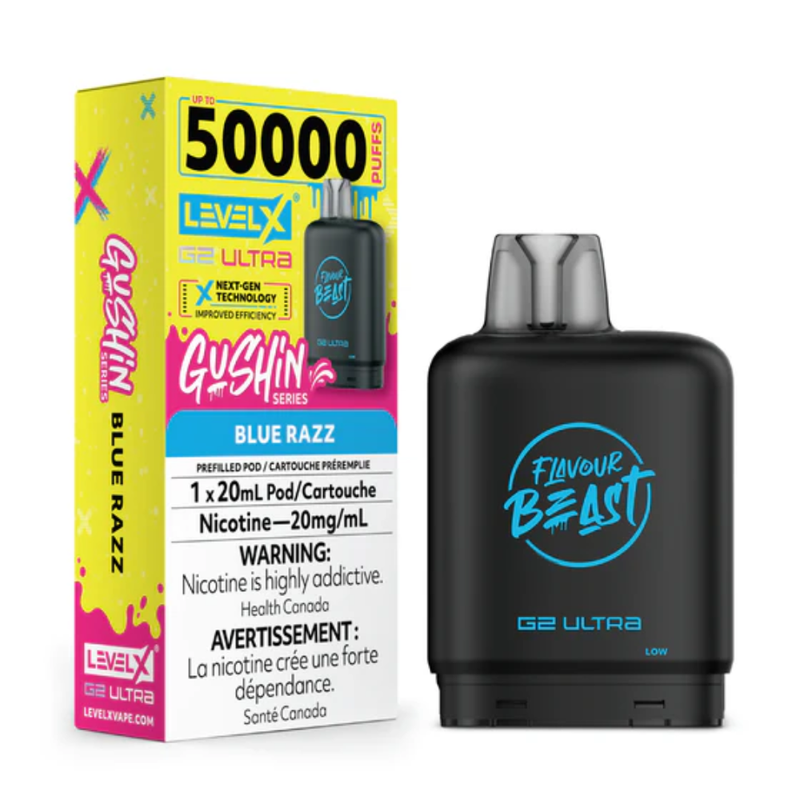 Flavour Beast Level X G2 Ultra Replacement Vape Pod - 50K- Puffs - 20mL