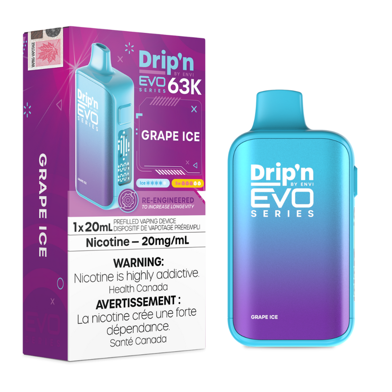 Dripn by Envi EVO Disposable Vape - 63K Puffs - 20mg - 20mL