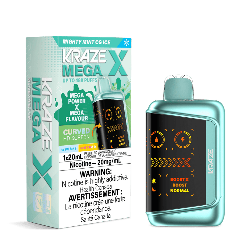 Kraze Mega X 48k Disposable Vape - 48k Puffs - 20mL