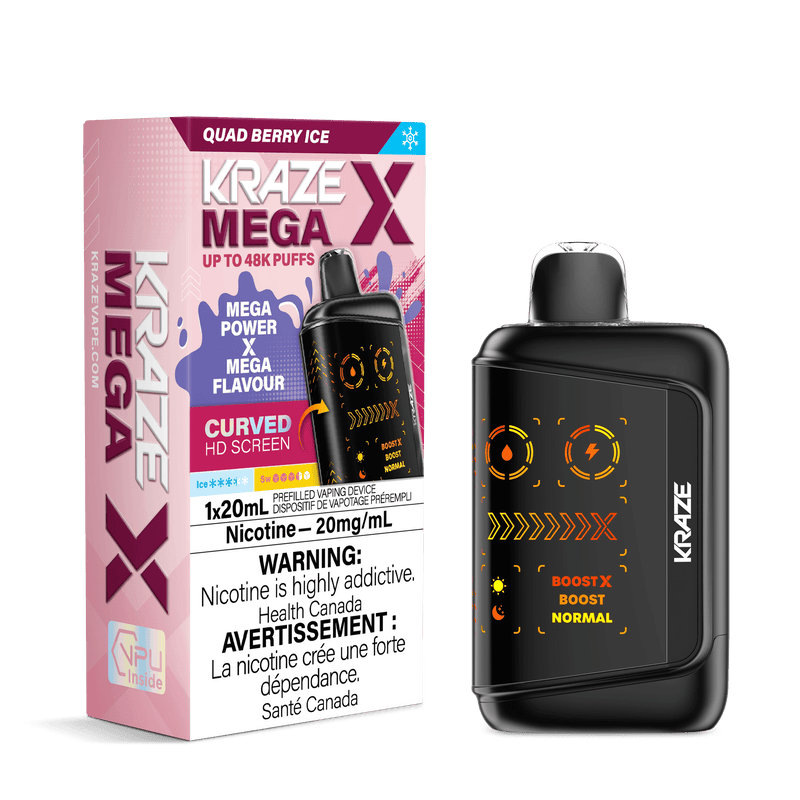 Kraze Mega X 48k Disposable Vape - 48k Puffs - 20mL