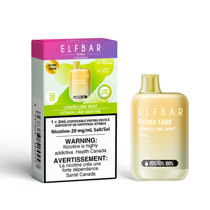 Elf Bar Prime 1800 Disposable Vape - 1800 Puffs - 2ml