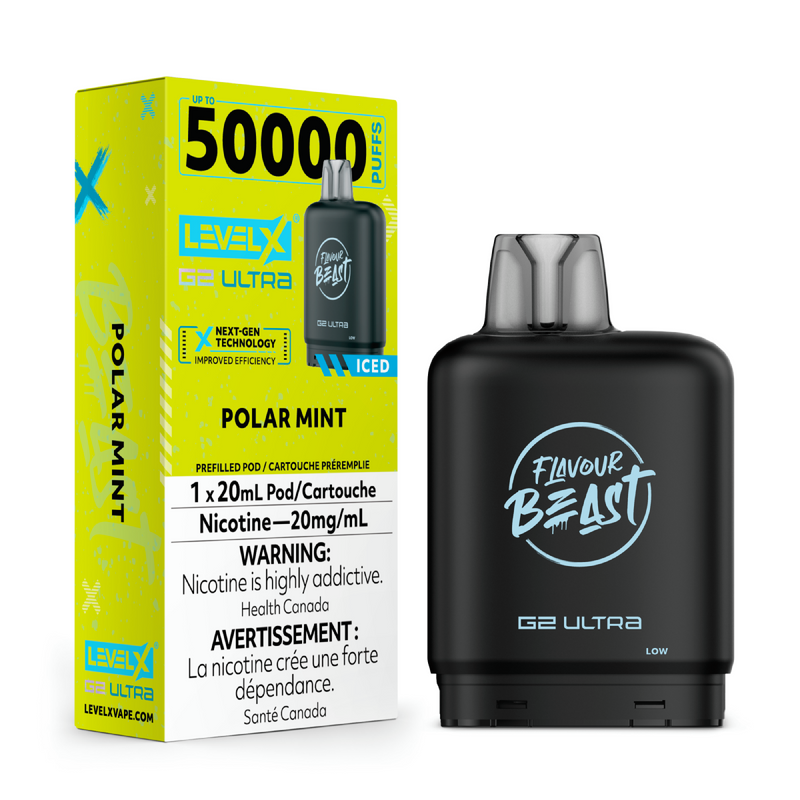Flavour Beast Level X G2 Ultra Replacement Vape Pod - 50K- Puffs - 20mL