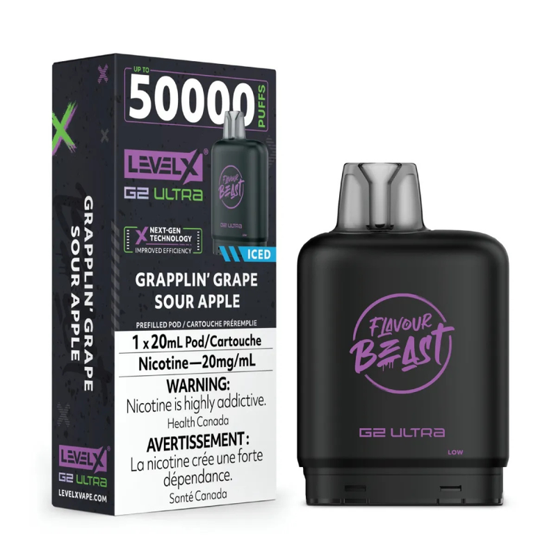 Flavour Beast Level X G2 Ultra Replacement Vape Pod - 50K- Puffs - 20mL