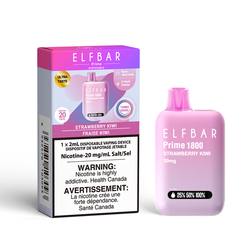Elf Bar Prime 1800 Disposable Vape - 1800 Puffs - 2ml