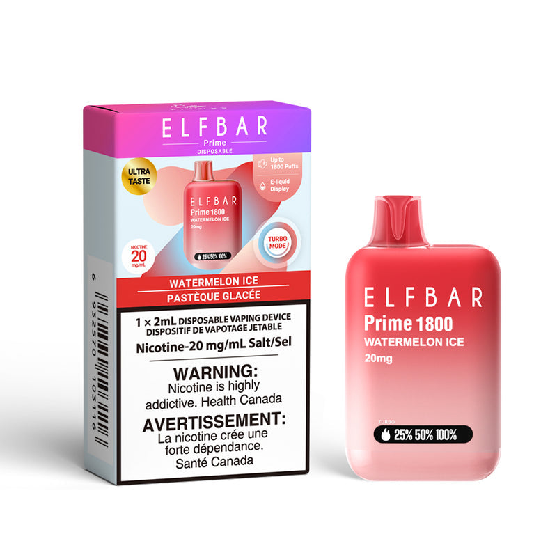 Elf Bar Prime 1800 Disposable Vape - 1800 Puffs - 2ml