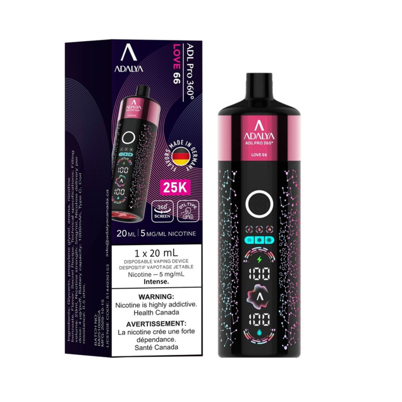 Adalya Pro 360 Disposable Shisha Vape - 25K Puffs - 20ml - 5mg