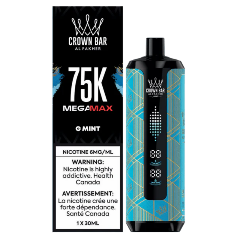 Al Fakher Crown Bar Mega Max 75K Disposable Vape - 75K Puffs - 6mg - 30ml