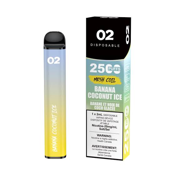 02 Disposable Vape - 2500 Puffs - 2mL