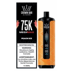 Al Fakher Crown Bar Mega Max 75K Disposable Vape - 75K Puffs - 6mg - 30ml