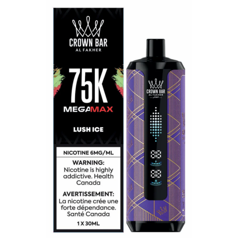 Al Fakher Crown Bar Mega Max 75K Disposable Vape - 75K Puffs - 6mg - 30ml