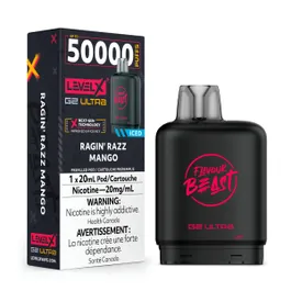 Flavour Beast Level X G2 Ultra Replacement Vape Pod - 50K- Puffs - 20mL