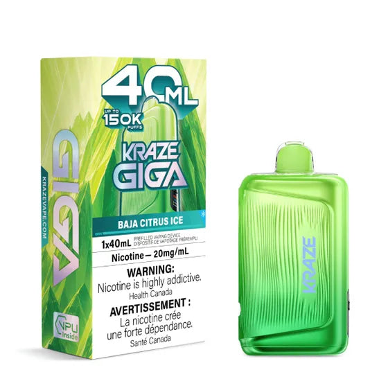 Kraze Giga Disposable Vape - 150,000 Puffs - 40 mL
