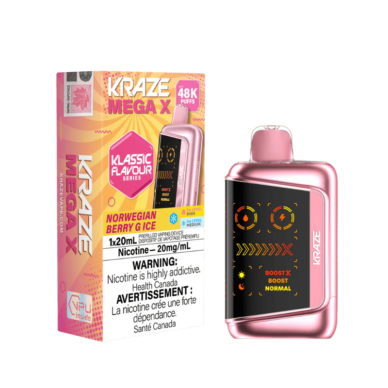 Kraze Mega X 48K Disposable Vape - 48,000 Puffs - 20mL