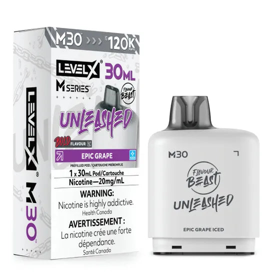 Flavour Beast Level X M Series M30 Replacement Vape Pod - 120K Puffs - 30mL
