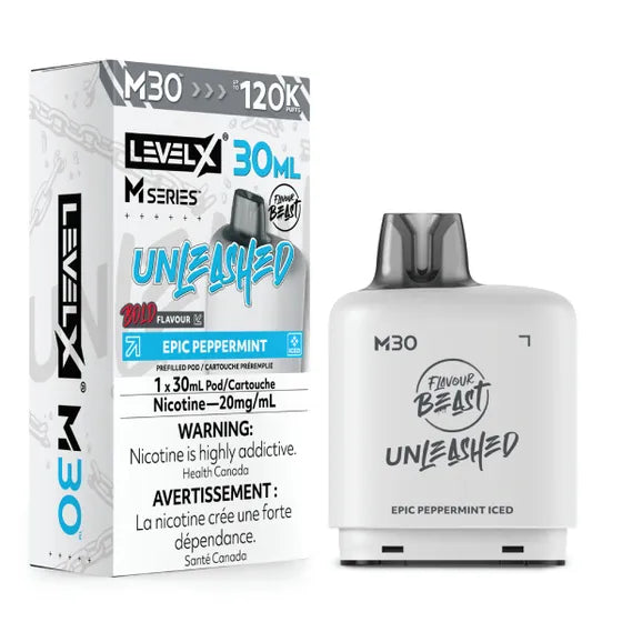 Flavour Beast Level X M Series M30 Replacement Vape Pod - 120K Puffs - 30mL