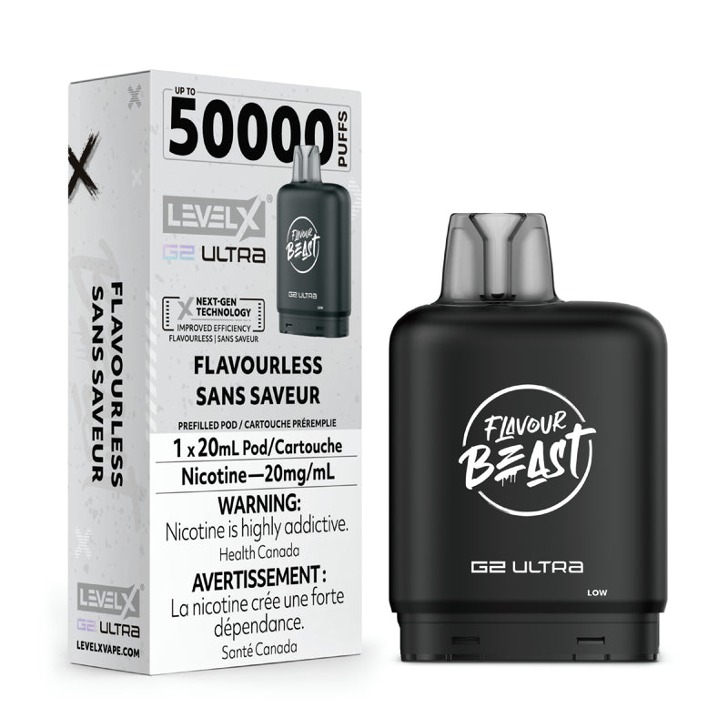 Flavour Beast Level X G2 Ultra Replacement Vape Pod - 50K- Puffs - 20mL