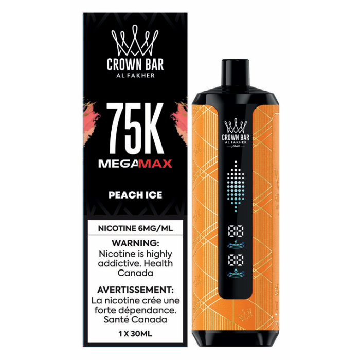 Al Fakher Crown Bar Mega Max 75K Disposable Vape - 75K Puffs - 6mg - 30mL