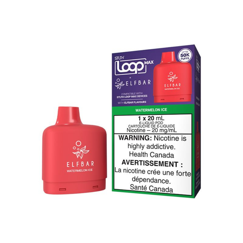 STLTH Loop Max X Elf Bar Replacement Vape Pod - 50K Puffs - 20mL